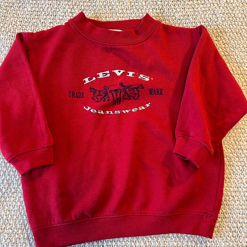 Levi's VINTAGE Kids Red Sweatshirt